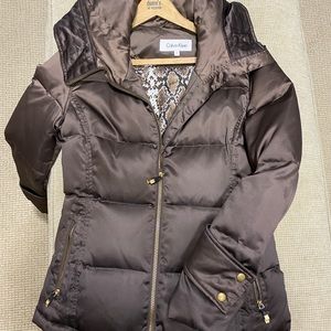 Brown Calvin Klein coat
